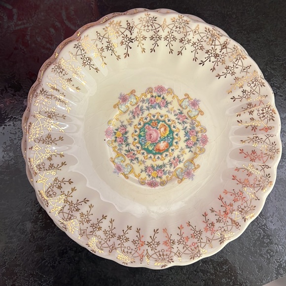 American Limoges Good Housekeeping warranted 22K gold 8 piece set floral pattern - Picture 6 of 6